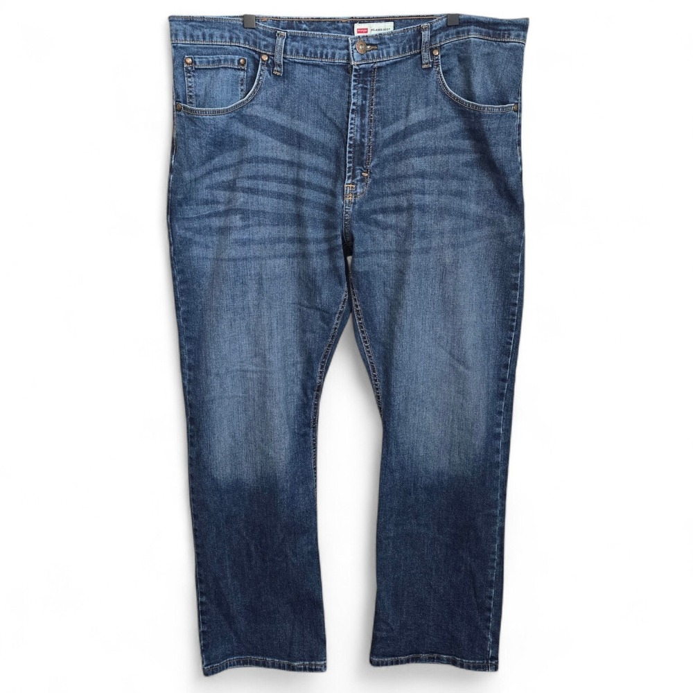 Wrangler Jeans Mens 40x30 Relaxed Boot Cut Blue Denim 5 Pocket Med Wash Western